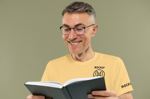 Man reading a book