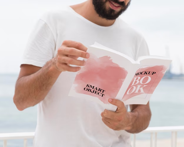 A man reading a book