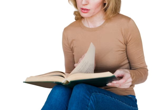 Girl reading a book