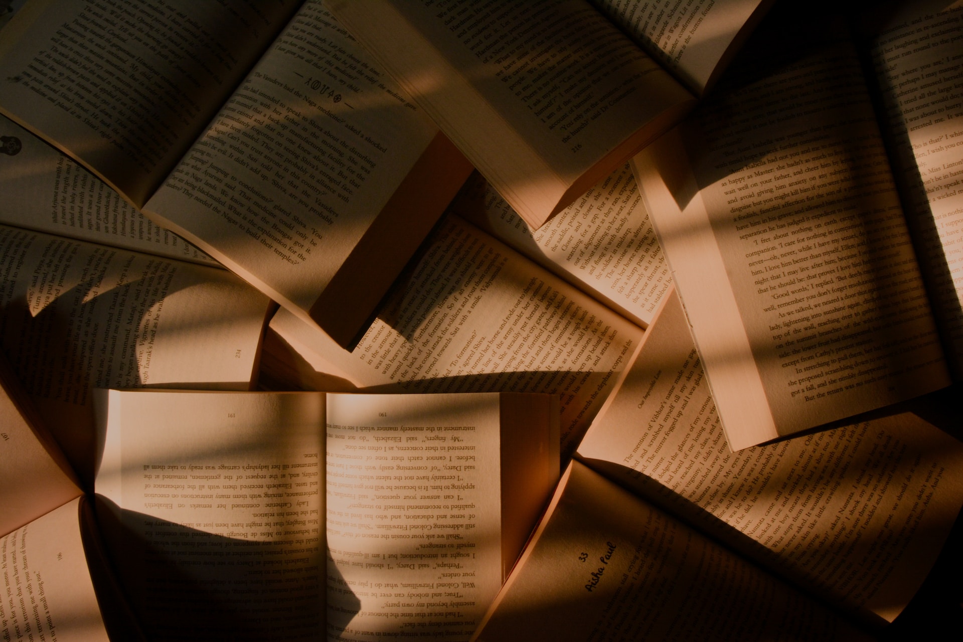 A woman chooses books at the library